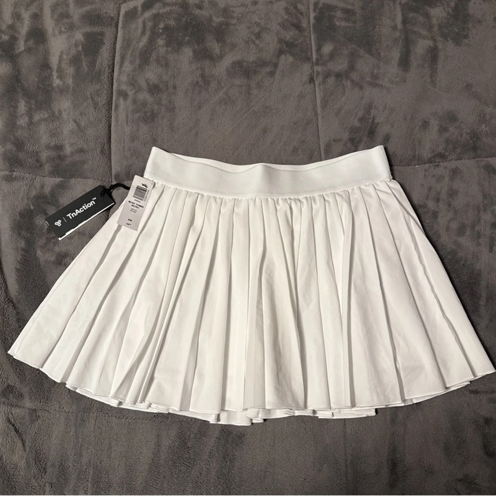 Aritzia Tna Move Tech Tennis Pro Micro Mini Skirt Pleated White Women's Size M